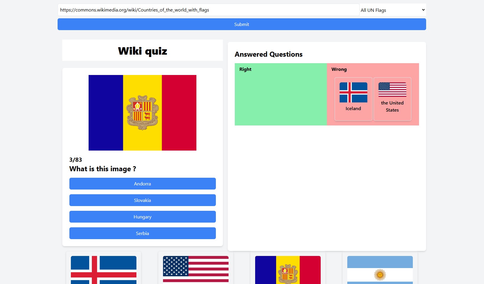 Wiki quizz project